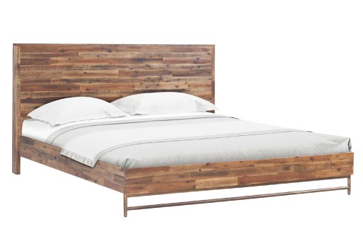 Reclaimed wood bed